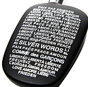 Comme des garcons 2 silver words sale